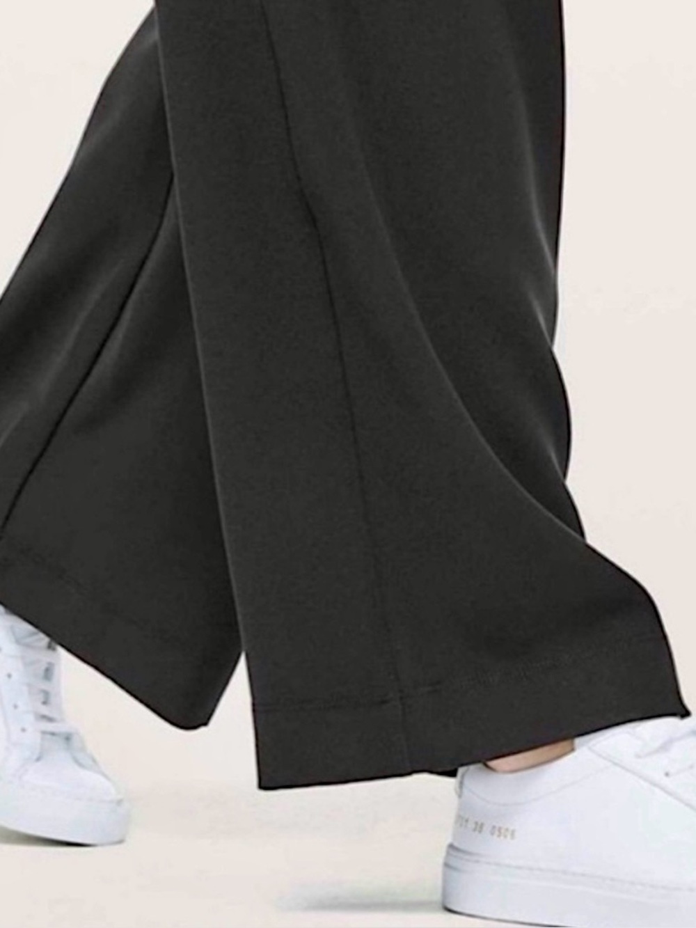 Lululemon NOIR Pant Black Wide Leg Tie Front Trousers Relaxed Fit - Picture 6 of 12